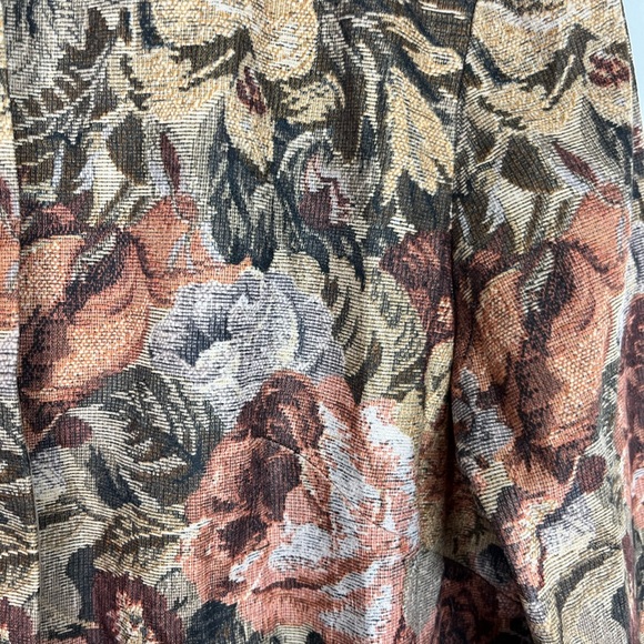 Vintage Floral Print Blazer Jacket Sz M - Picture 7 of 13